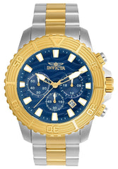 Invicta Men's Chronograph Watch - Pro Diver Blue Dial Steel Bracelet| 24002