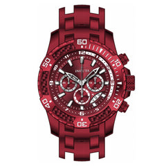 Invicta Men's Chronograph Watch - Pro Diver Burgundy Dial Steel Bracelet | 40902