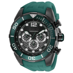 Invicta Men's Chronograph Watch - Pro Diver Dark Green and Black Dial Strap | 35551