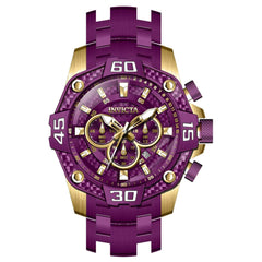 Invicta Men's Chronograph Watch - Pro Diver Dark Purple Dial Bracelet | 40634