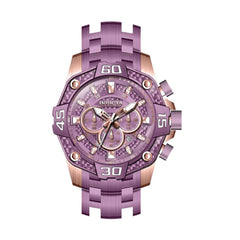 Invicta Men's Chronograph Watch - Pro Diver Light Purple Dial Bracelet | 40633