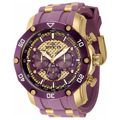 Invicta Men's Chronograph Watch - Pro Diver Purple and Yellow Gold Bracelet | 40692