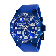 Invicta Men's Chronograph Watch - Pro Diver Quartz Blue Dial Silicone Strap | 40655