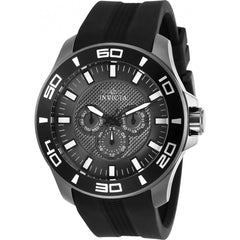 Invicta Men's Chronograph Watch - Pro Diver Quartz Grey Dial Black Strap | 30112