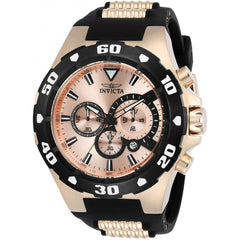 Invicta Men's Chronograph Watch - Pro Diver Rose Gold Tone Dial Strap | 24683