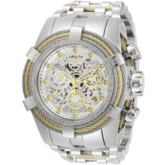Invicta Men's Chronograph Watch - Reserve Bolt Zeus Silver Bracelet Diamond | 30066