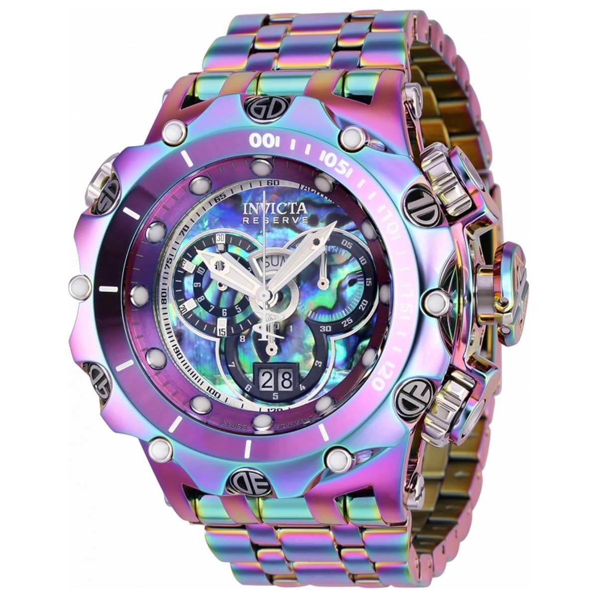 Invicta NIB Purple Chronograph Sport Watch - Skeleton Dial Unisex Invicta Men main image 3