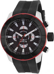Invicta Men's Chronograph Watch - S1 Rally Black & White Dial Black Strap | 18610