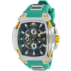 Invicta Men's Chronograph Watch - S1 Rally Diablo Quartz Black and Green Strap | 37796