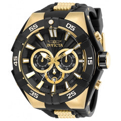 Invicta Men's Chronograph Watch - S1 Rally Quartz Black and Gold Dial Strap | 28871