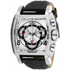 Invicta Men's Chronograph Watch - S1 Rally Silver Tone and Black Dial Strap | 27918