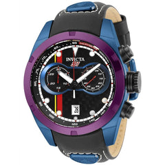 Invicta Men's Chronograph Watch - S1 Rally Swiss Quartz Black Leather Strap | 32204