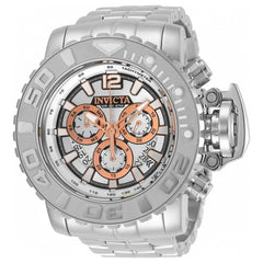 Invicta Men's Chronograph Watch - Sea Hunter Quartz Silver Steel Bracelet | 31426