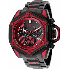 Invicta Men's Chronograph Watch - Sea Monster Black and Red Bracelet | 34756