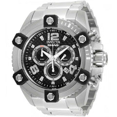 Invicta Men's Chronograph Watch - Shaq Black Dial Stainless Steel Bracelet | 33714