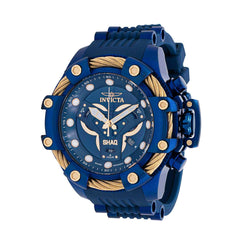 Invicta Men's Chronograph Watch - Shaq Blue Rubber and Stainless Steel Strap | 37026