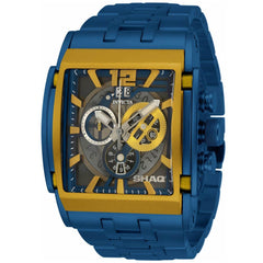 Invicta Men's Chronograph Watch - Shaq Quartz Black Dial Blue Steel Bracelet | 33738
