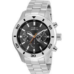 Invicta Men's Chronograph Watch - Specialty Black Dial Silver Tone Bracelet | 28877