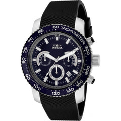 Invicta Men's Chronograph Watch - Specialty Black Polyurethane Rubber Strap | 11292