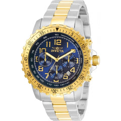 Invicta Men's Chronograph Watch - Specialty Blue Dial Two Tone Bracelet | 30793
