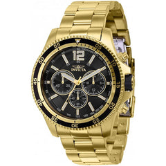 Invicta Men's Chronograph Watch - Specialty Quartz Black Dial Steel Bracelet | 36556