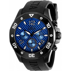 Invicta Men's Chronograph Watch - Specialty Quartz Blue Glass Fiber Dial Strap | 31213