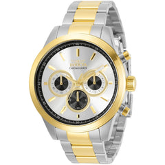 Invicta Men's Chronograph Watch - Specialty Silver Tone Dial Two Tone Bracelet | 30982