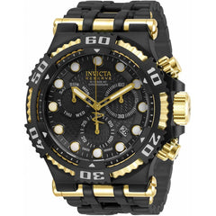 Invicta Men's Chronograph Watch - Speedway Black Dial Two Tone Bracelet | 30659