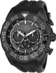 Invicta Men's Chronograph Watch - Speedway Black Silicone Strap Quartz | 26308