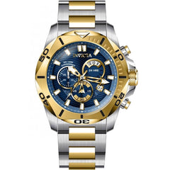 Invicta Men's Chronograph Watch - Speedway Blue and Gold Tone Dial Bracelet | 32272