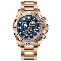Invicta Men's Chronograph Watch - Speedway Blue and Rose Dial Steel Bracelet | 32275