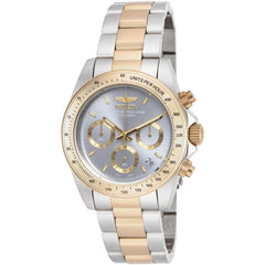 Invicta Men's Chronograph Watch - Speedway Charcoal Dial Two Tone Case | ILE9212A