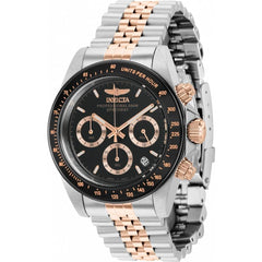 Invicta Men's Chronograph Watch - Speedway Quartz Black and Rose Gold Dial | 36740