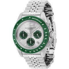 Invicta Men's Chronograph Watch - Speedway Quartz Silver and Green Dial Steel | 36734
