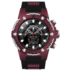 Invicta Men's Chronograph Watch - Star Wars Darth Vader Red and Black Strap | 41168