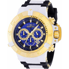Invicta Men's Chronograph Watch - Subaqua Noma III Blue and Gold Dial Strap | 39000