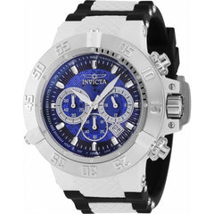Invicta Men's Chronograph Watch - Subaqua Noma III Blue and Silver Dial Strap | 38994