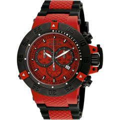Invicta Men's Chronograph Watch - Subaqua Noma III Red Dial Strap | 0938