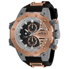 Invicta Men's Chronograph Watch - U.S. Army Quartz Black Rubber Strap | 32985