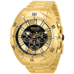 Invicta Men's Chronograph Watch - Venom Black and Gold Tone Dial Bracelet | 33744