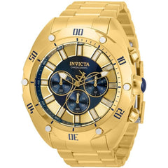 Invicta Men's Chronograph Watch - Venom Blue and Gold Tone Dial Bracelet | 33743