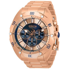 Invicta Men's Chronograph Watch - Venom Blue and Rose Gold Tone Dial Bracelet | 33745