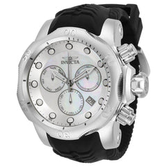 Invicta Men's Chronograph Watch - Venom MOP Dial Black Rubber Strap | 33303
