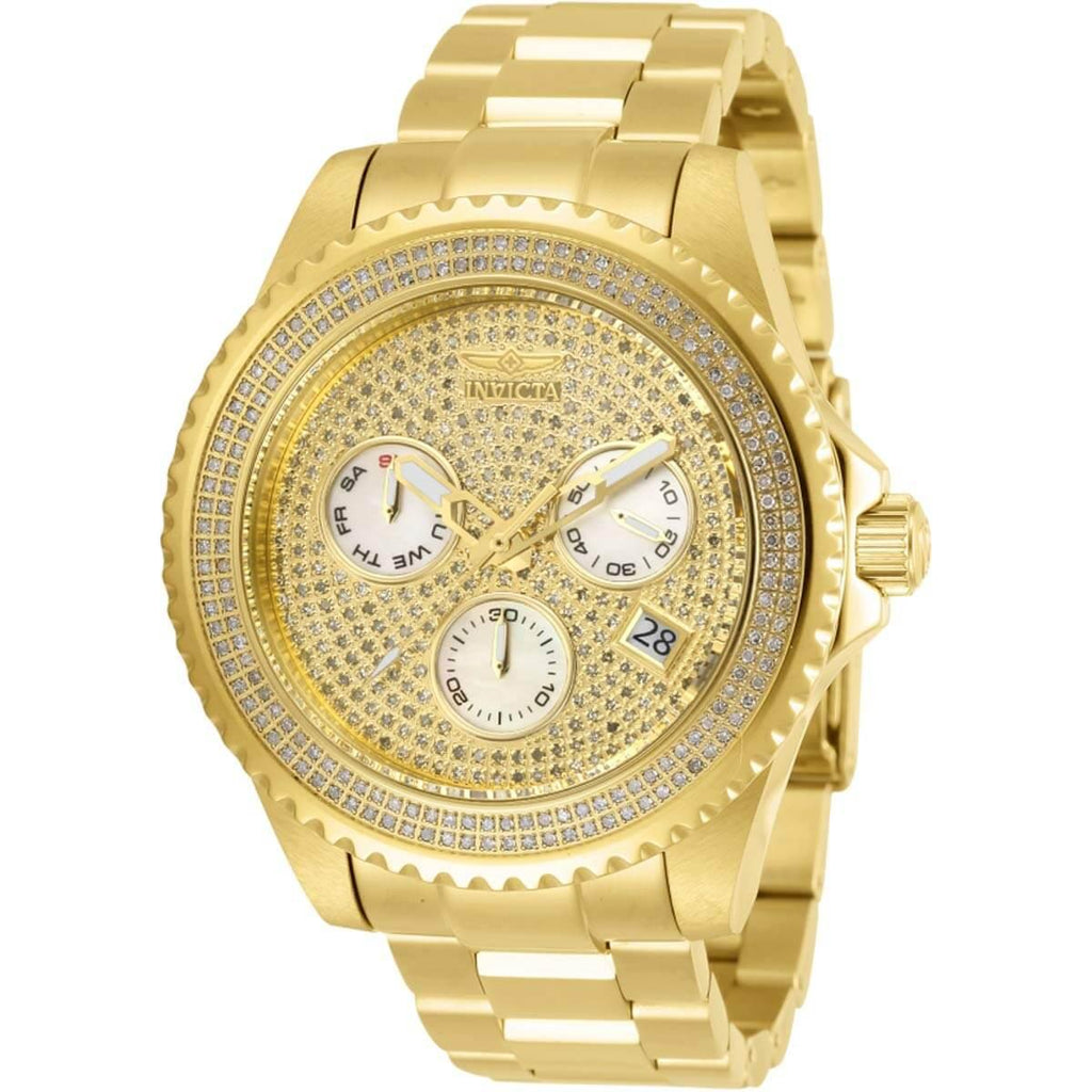 Invicta Special Edition Tritnite 0574 MOP Dial Gold Tone Mens Watch New Band Amazon.com: Invicta Men main image 3