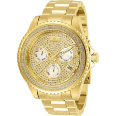 Invicta Men's Diamond Watch - Pro Diver MOP Dial Yellow Gold Bracelet | 30332