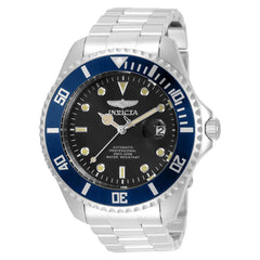 Invicta Men's Dive Watch - Pro Diver Automatic Black Dial Blue Bezel Bracelet | 35853