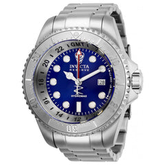 Invicta Men's GMT Watch - Reserve Hydromax Blue Dial Stainless Steel Bracelet | 29727