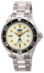 Invicta Men's Grand Diver Automatic Watch - Lume White Dial Steel Bracelet | 10640
