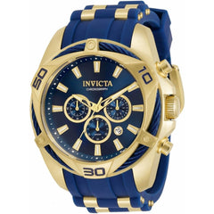 Invicta Men's Japanese Quartz Watch - Bolt Chrono Blue and Gold Tone Dial | 34139