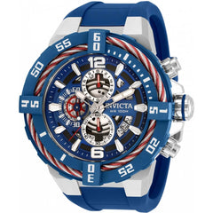 Invicta Men's Japanese Quartz Watch - Bolt Chronograph Blue Silicone Strap | 32733